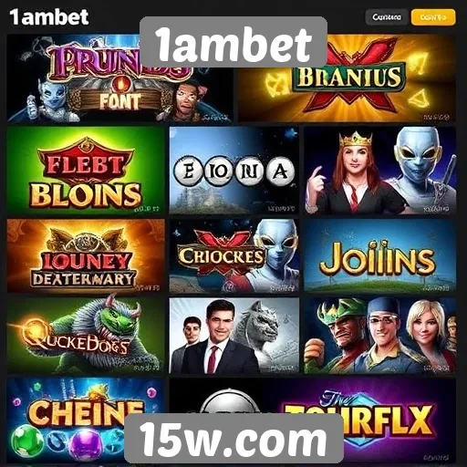 Avaliação da variedade de jogos no 1ambet